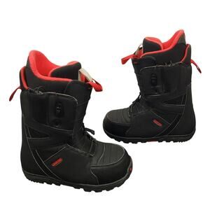 Burton Moto Boa Snowboard Boots Men’s Size 10 Imprint 1 Liner Black & Red EUC